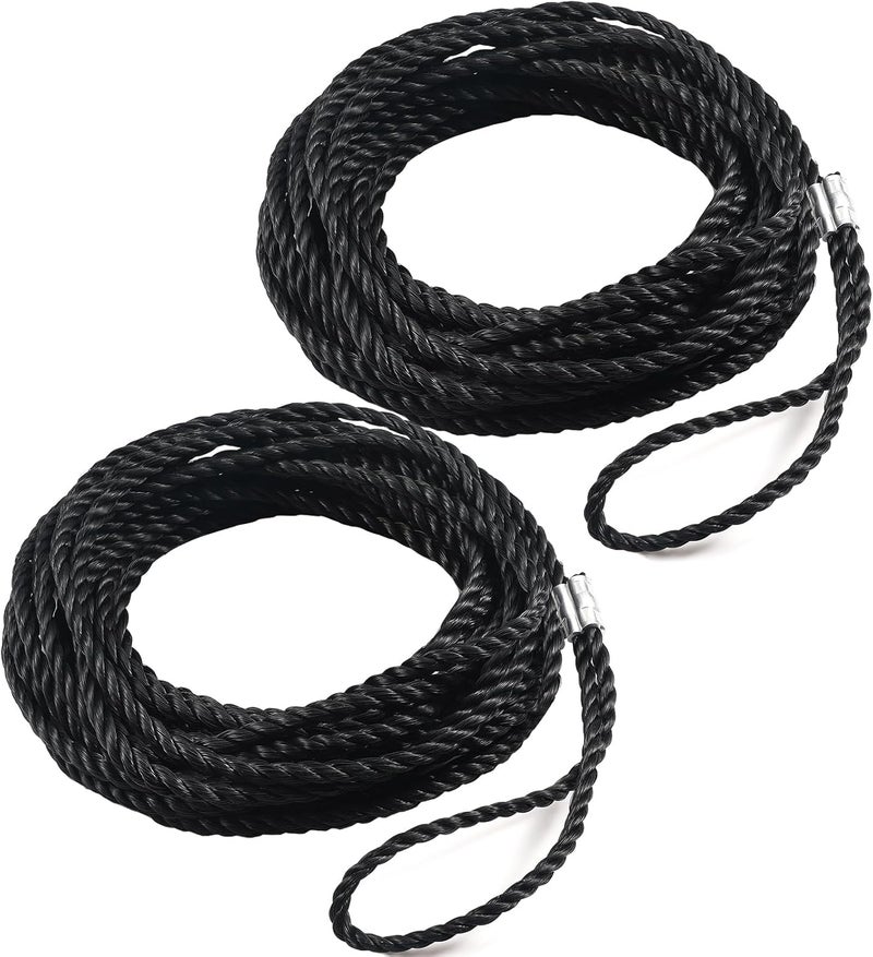 Yobfo Extension Ladder Rope,Raplace for Werner AC30-2 All Extension Ladders Up to 40 Foot with Single Pulley,Parts #6316509,2-Pack - Image 1